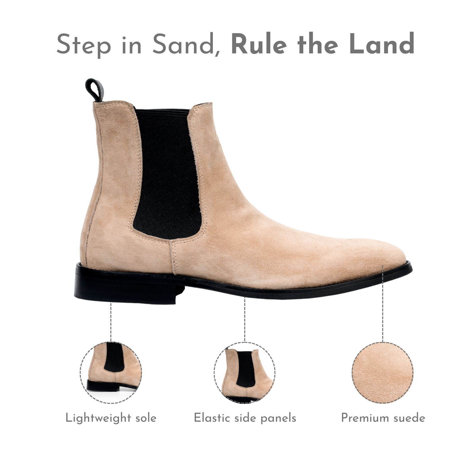 Shadowed Sand | Women's Suede Boots