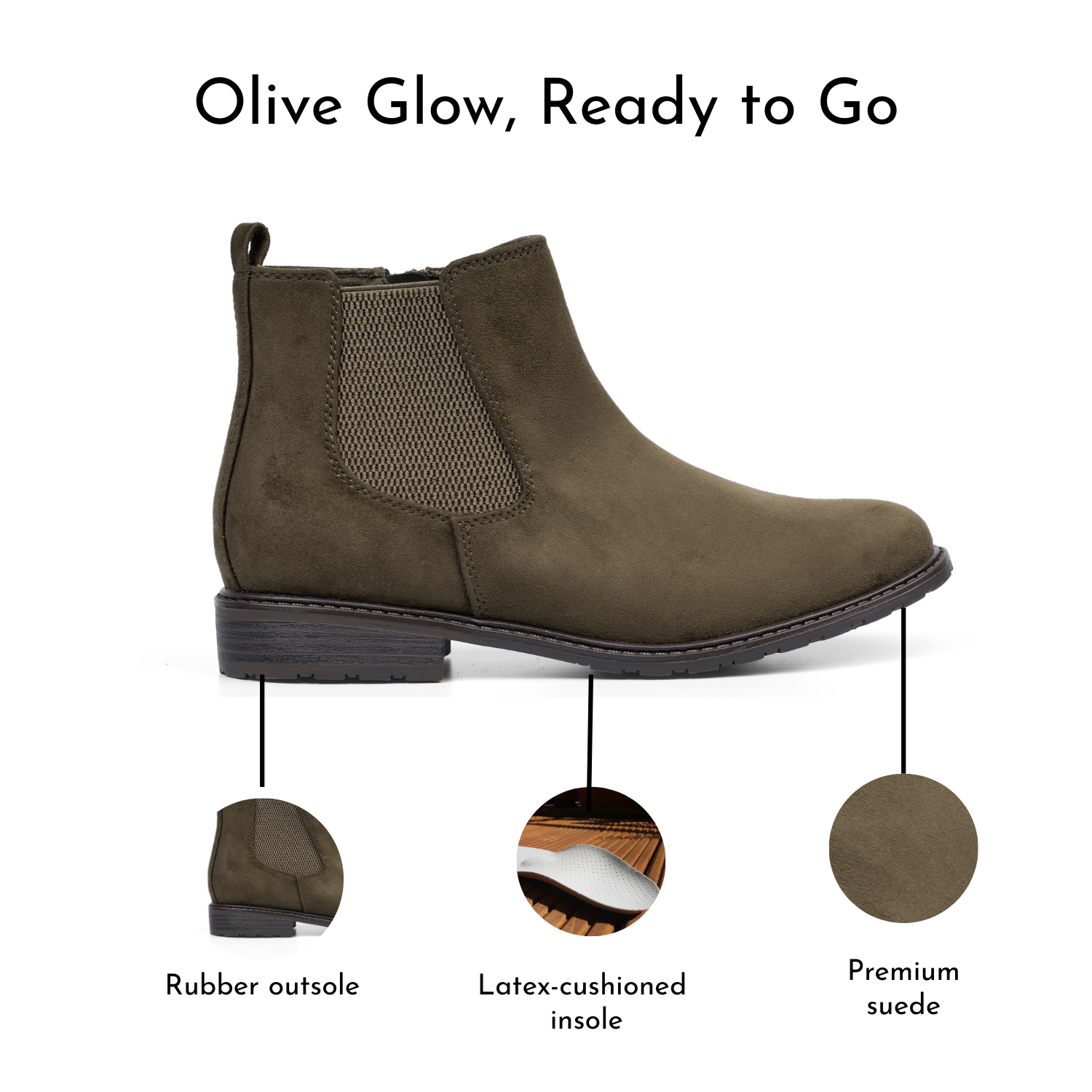 Rubber Outsole Boots for a balanced look