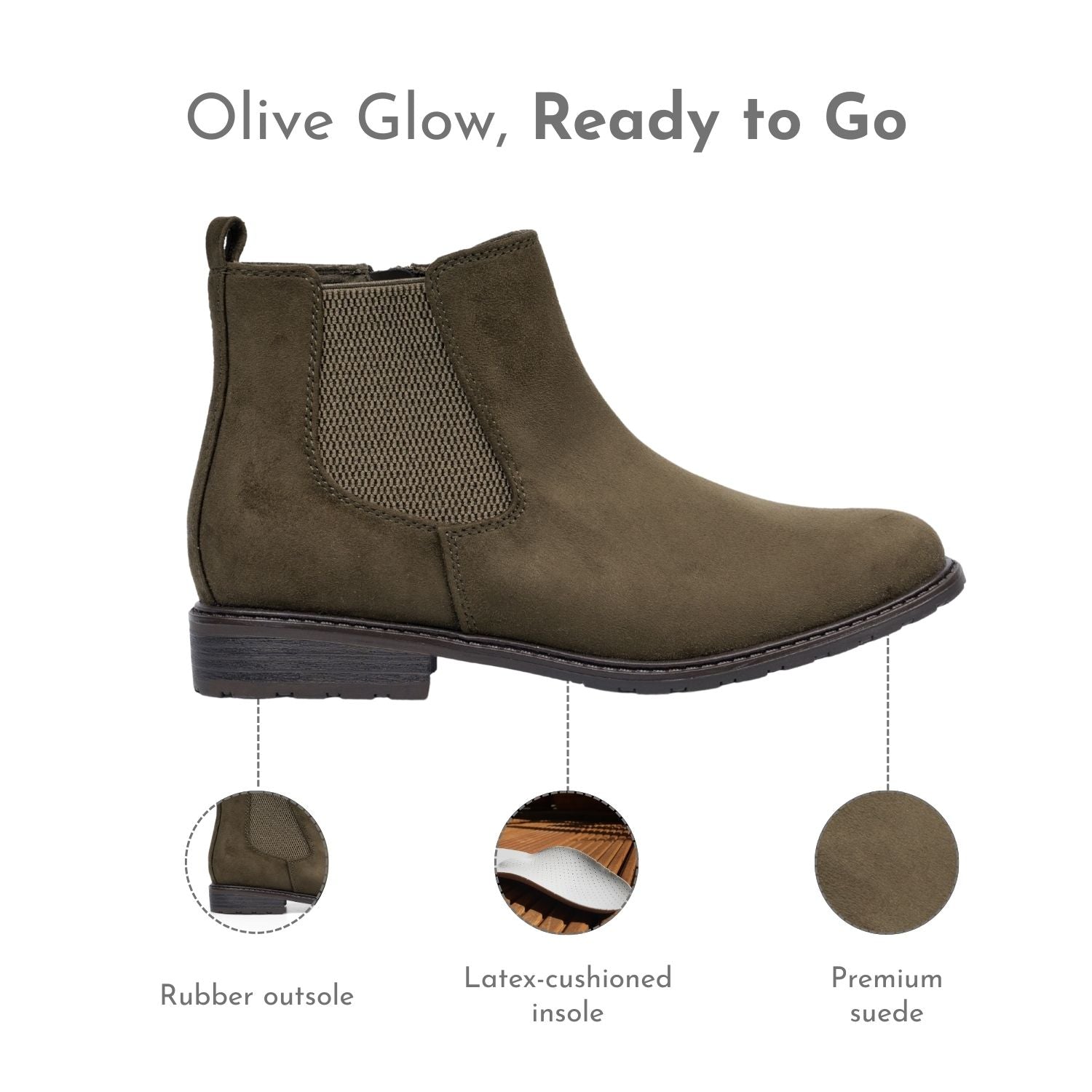 Olive Dusk | Women's Suede Boots