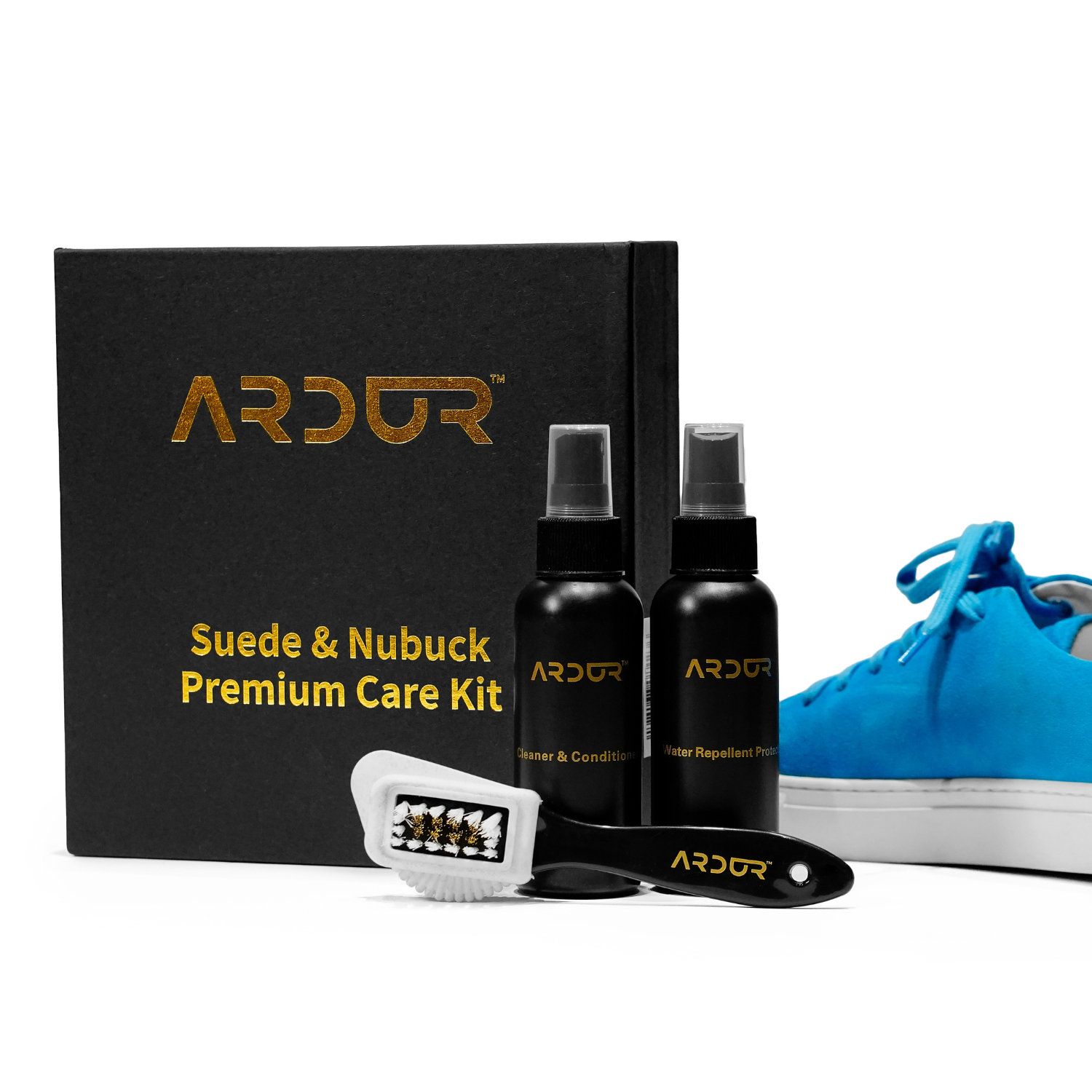 Cleaning kit with brush to clean your shoes everyday